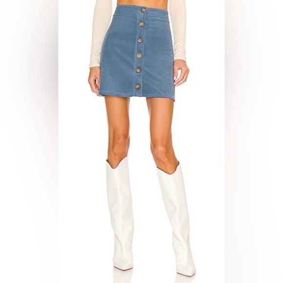 BCBGeneration Dresses & Skirts - NWT BCBG Generation Small Soft Corduroy Mini Skirt in Night Blue